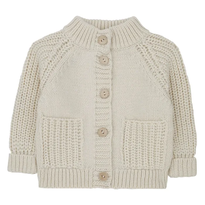 1  In The Family Baby And Child Timeo Cardigan Ecru Cream