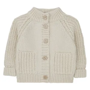 1  In The Family Baby And Child Timeo Cardigan Ecru Cream