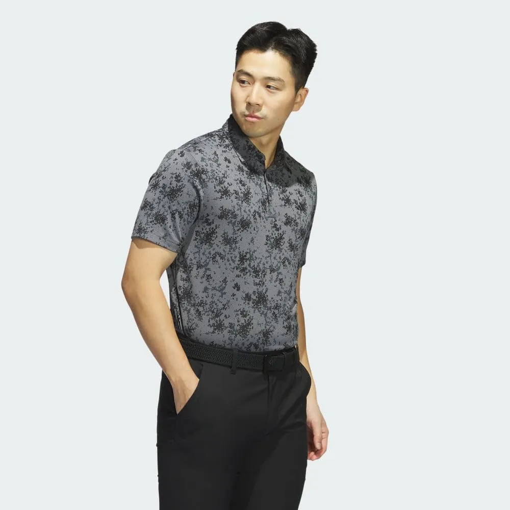 adidas Men's Burst Jacquard Golf Polo Shirt
