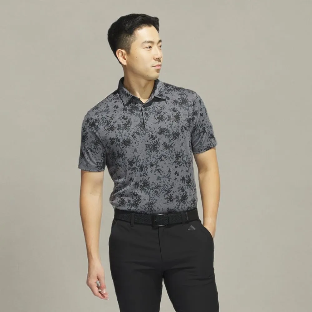 adidas Men's Burst Jacquard Golf Polo Shirt