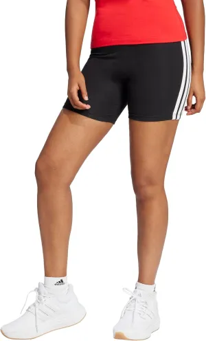 adidas Women's Essentials 3-Stripes High-Waisted Biker Shorts