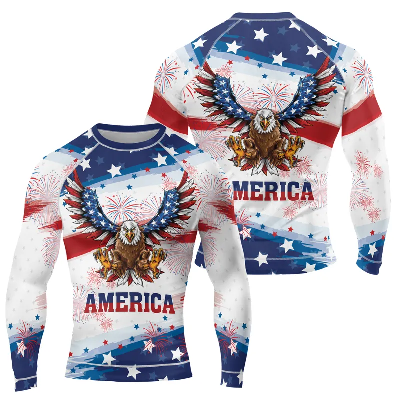 American Eagle Men's Long Sleeve Rash Guard