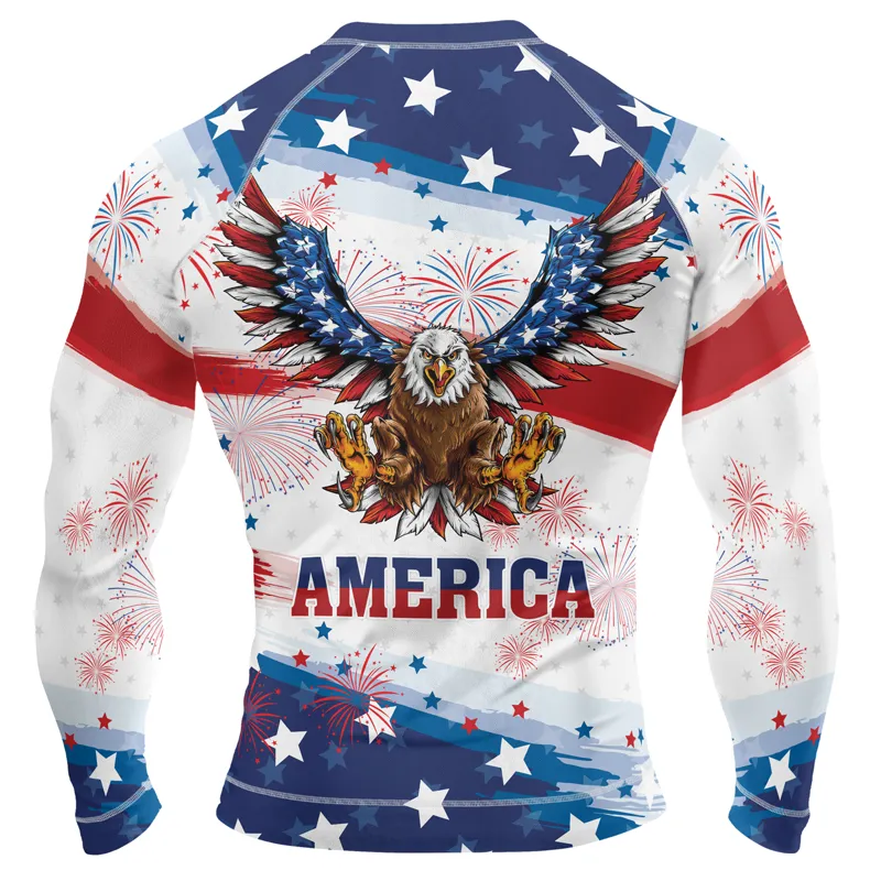 American Eagle Men's Long Sleeve Rash Guard