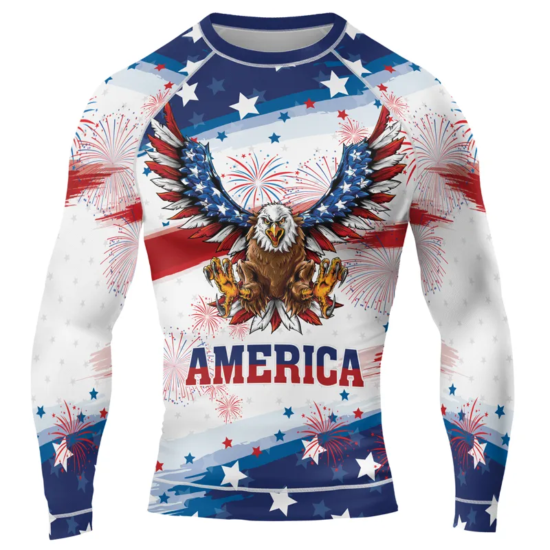 American Eagle Men's Long Sleeve Rash Guard