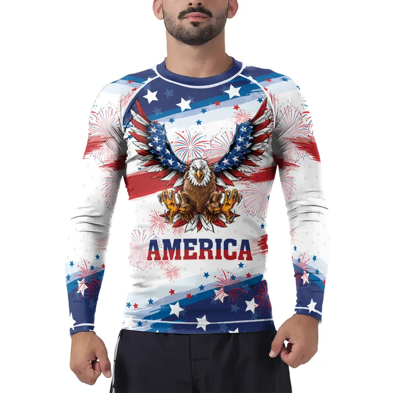 American Eagle Men's Long Sleeve Rash Guard