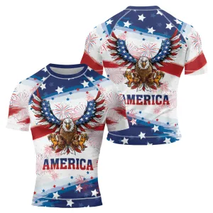 American Eagle Men's Short Sleeve Rash Guard