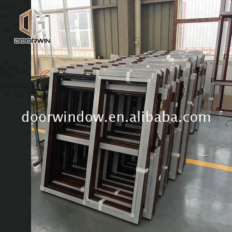 AS2208 standard glass bathroom window wood double glazed tempered obscure awning window by Doorwin on Alibaba