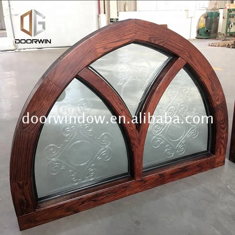 AS2208 standard glass bathroom window wood double glazed tempered obscure awning window by Doorwin on Alibaba