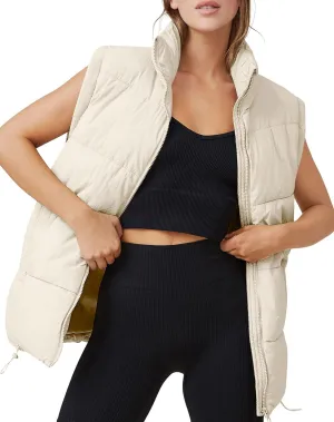 AUTOMET Puffer Vest Women Sleeveless Zip Up Outerwear Warm Puffer Lightweight Down with Pocket Fall Winter Jackets Coats 2025
