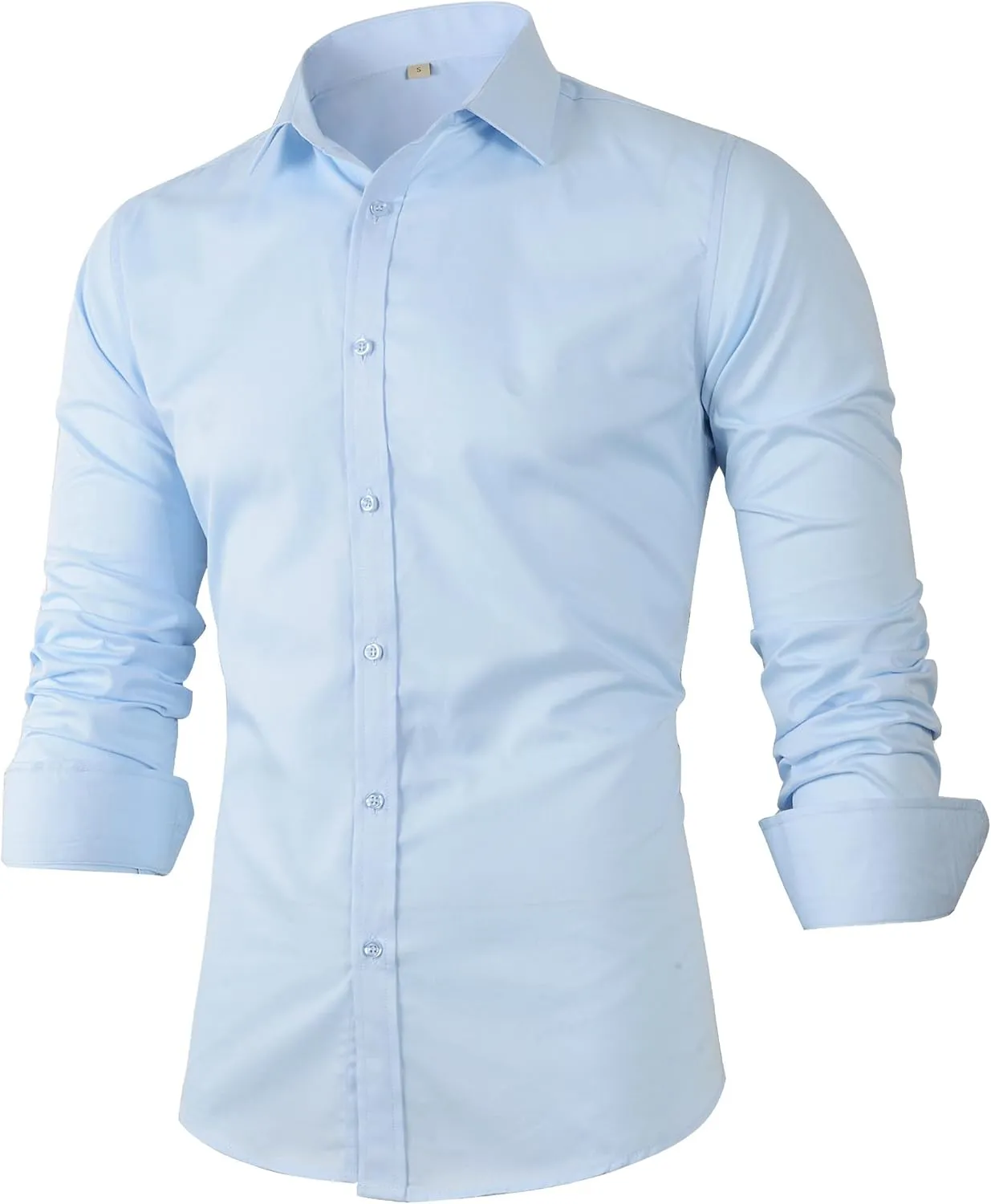 Beninos Men's Dress Shirts Casual Long Sleeve Button Down Shirt