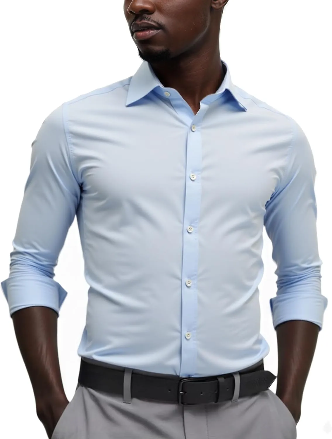 Beninos Men's Dress Shirts Casual Long Sleeve Button Down Shirt