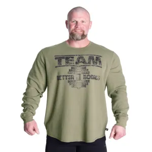 BETTER BODIES THERMAL TEAM SWEATER (WASHED GREEN) - ملابس رياضية