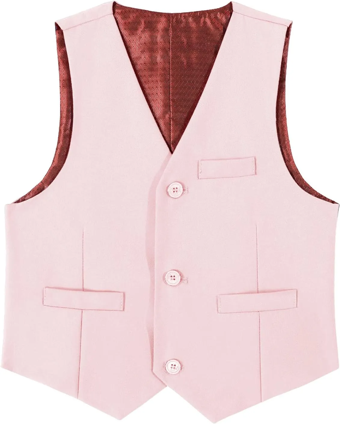 Boys Formal Suit Vest Solid Vest for Toddler Kids Formal Wedding Outfit