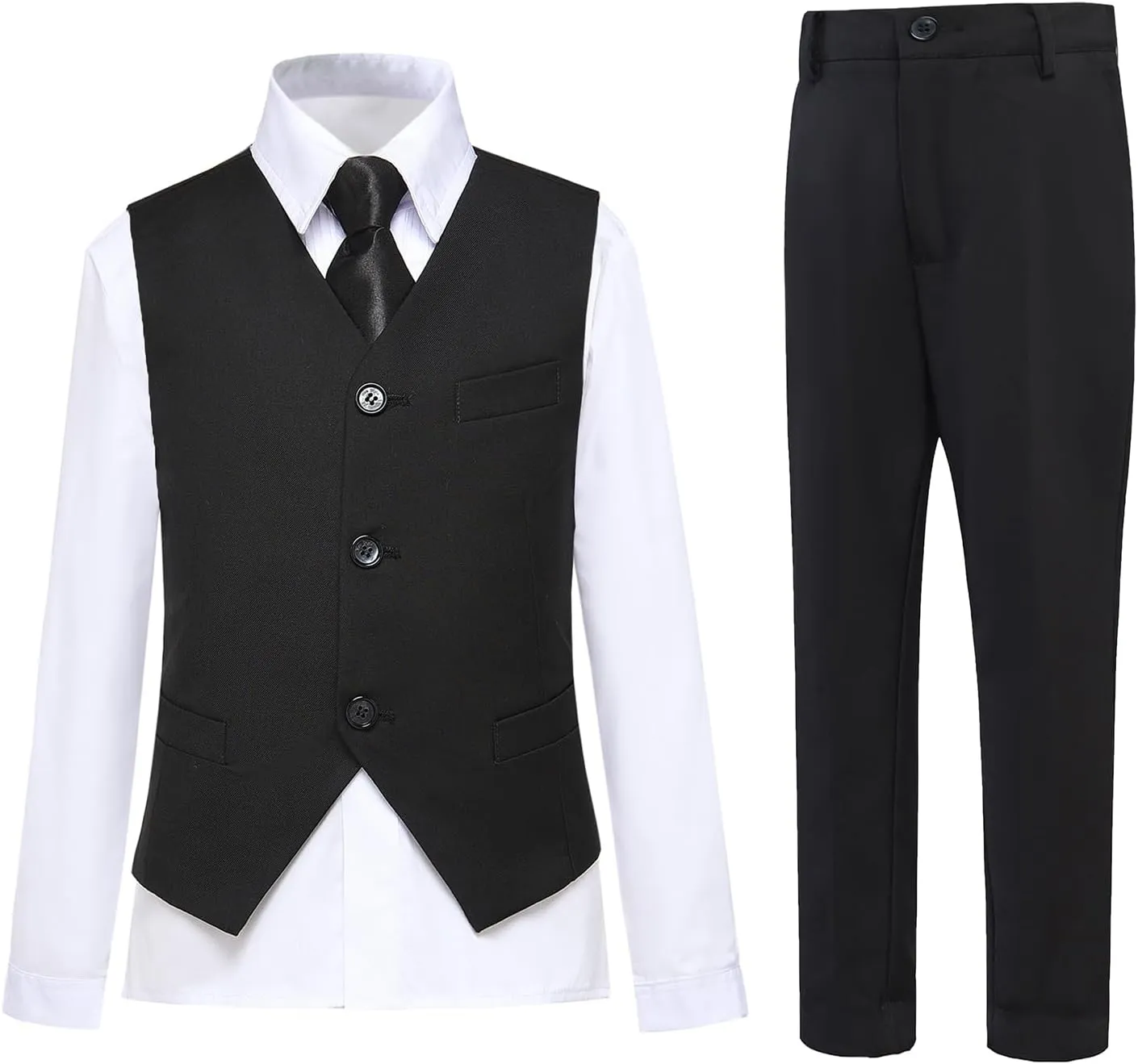 Boys Suits Kids Formal Dress Suit Vest and Pant Set for Wedding