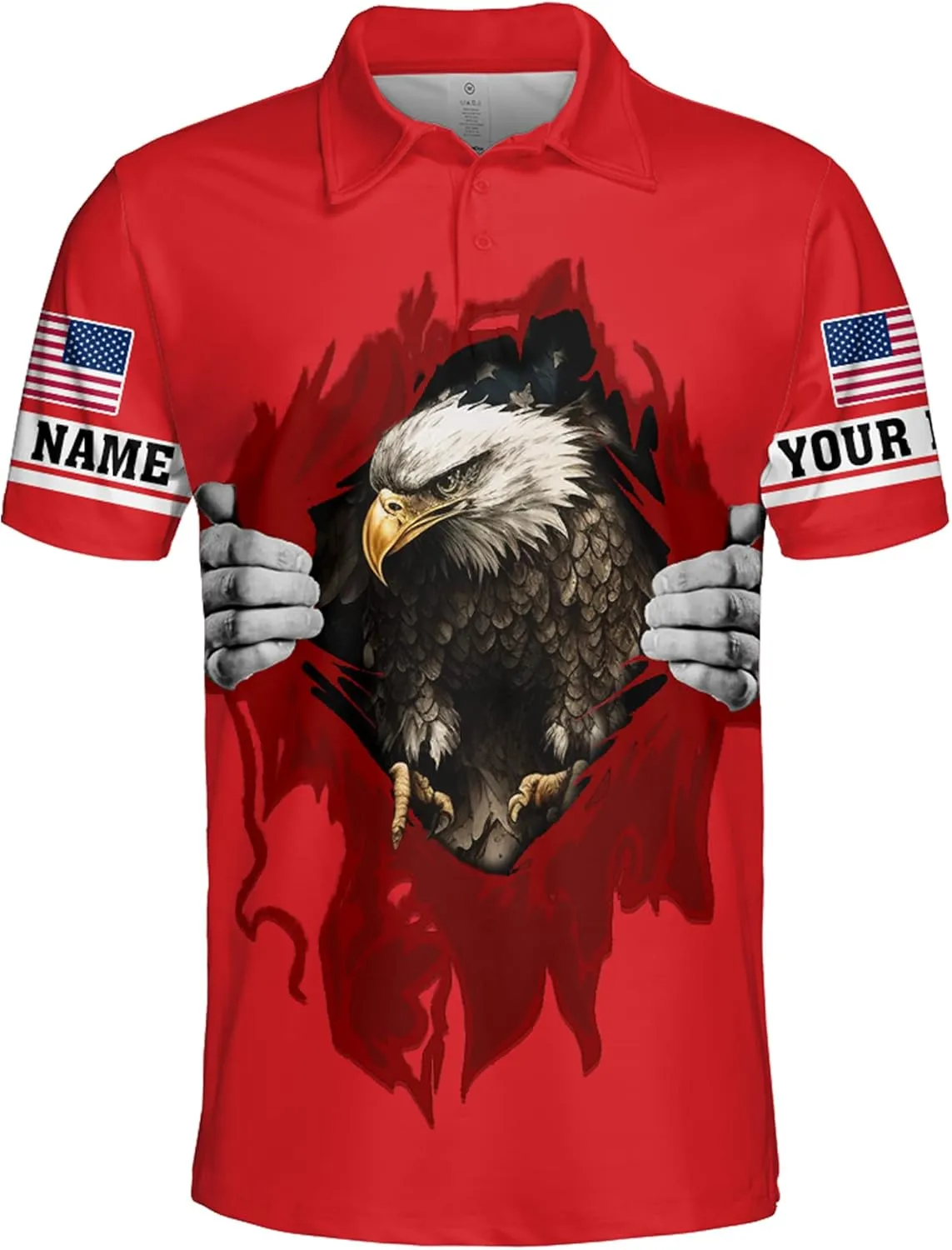 Camelliaa Shop Personalized On Friday We Wear Red Remember Everyone Deployed Polo Shirt S-5XL