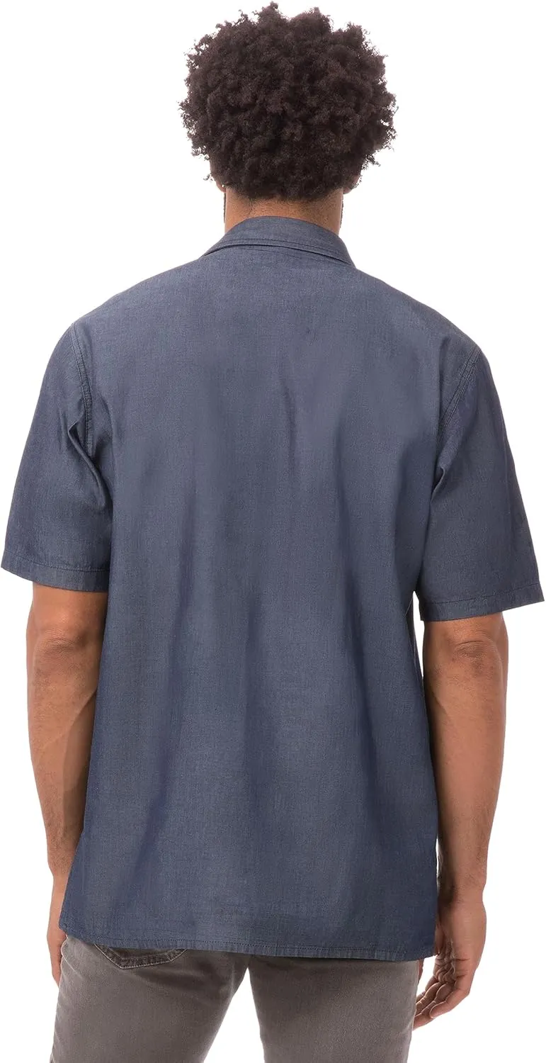Chef Works Men's Detroit Short Sleeve Denim Shirt