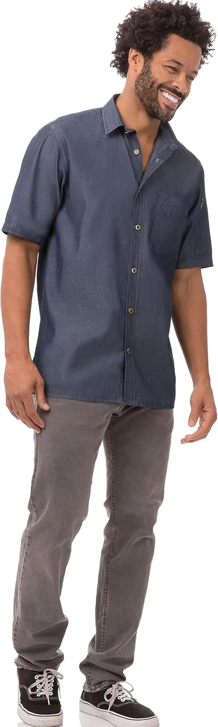 Chef Works Men's Detroit Short Sleeve Denim Shirt