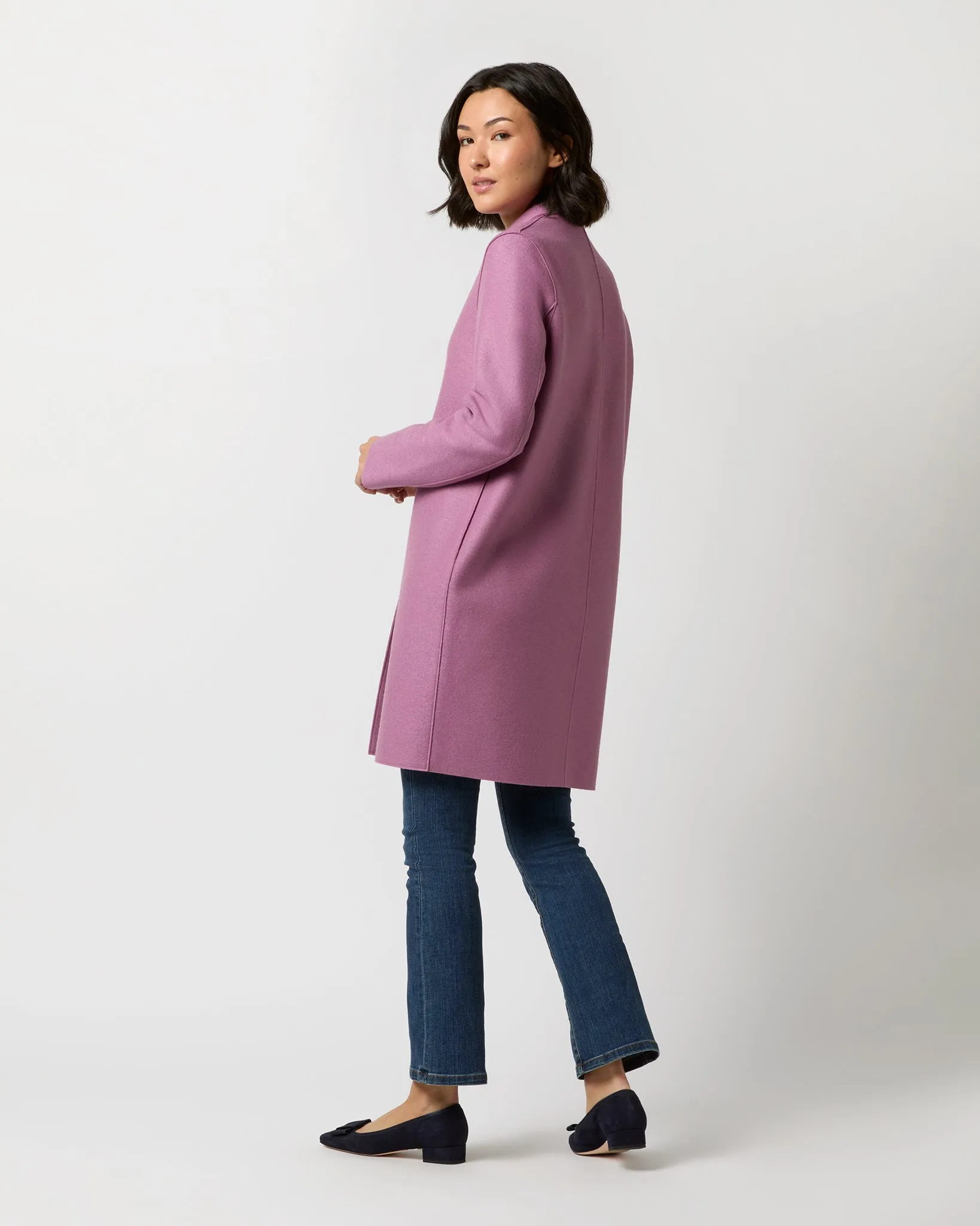 Cocoon Coat in Mulberry