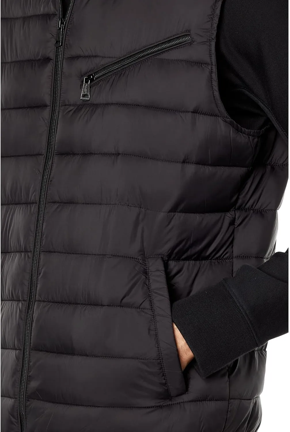 Cole Haan Men's Quilted Puffer Vest with Chest Zip Pocket