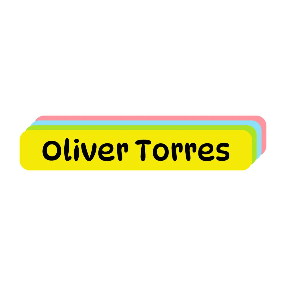 Color Combos Iron-On Clothing Labels