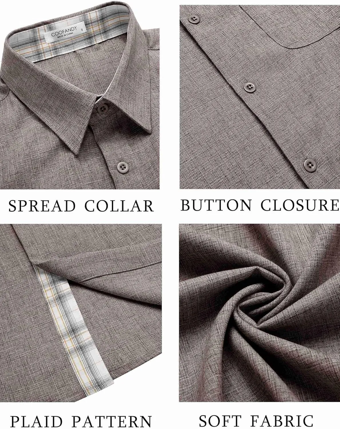 COOFANDY Men's Button Down Shirts Short Sleeve Casual Shirts Summer Beach Shirts Vacation Wedding Shirts with Pocket