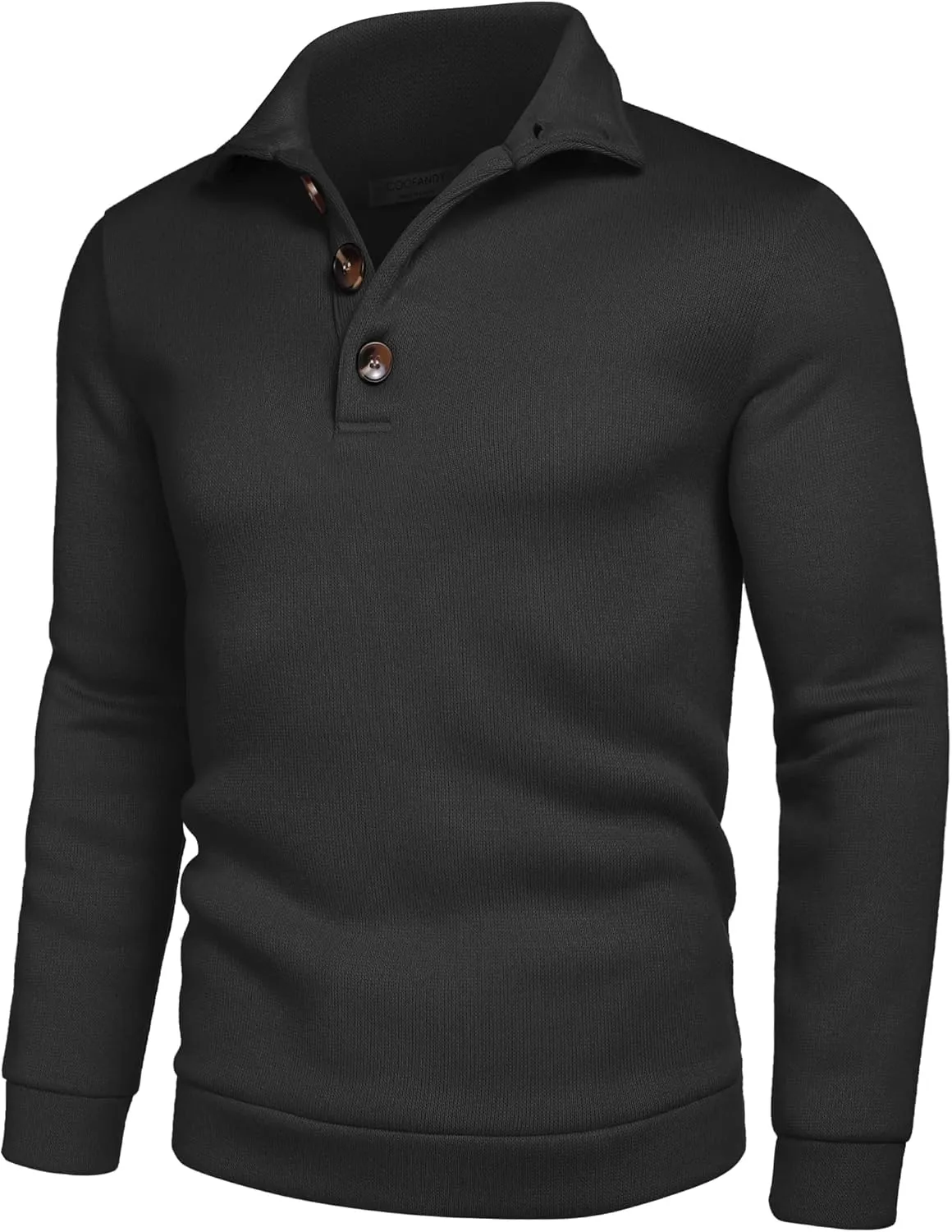 COOFANDY Men's Casual Slim Fit Pullover Sweater Knitted Thermal Sweatshirt
