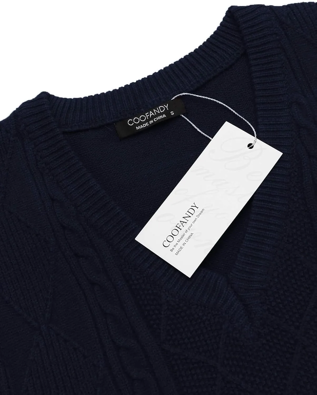 COOFANDY Men's Sweater Vest V Neck Pullover Sweater Sleeveless Knit Casual Slim Fit Vest