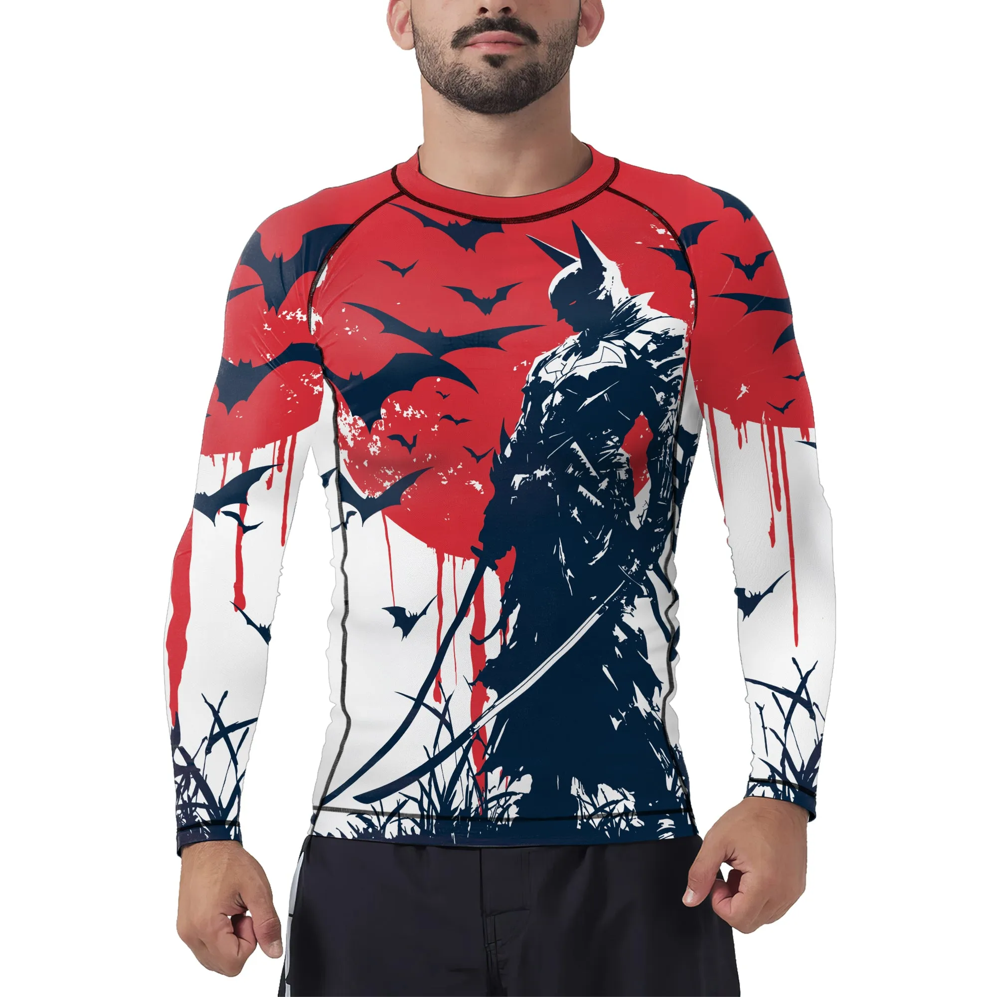 Dark Knight Men's Long Sleeve Rash Guard