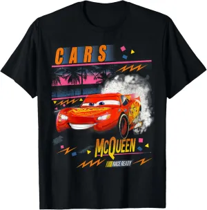 Disney Pixar Cars Lightning McQueen Palm Tree Sunset T-Shirt