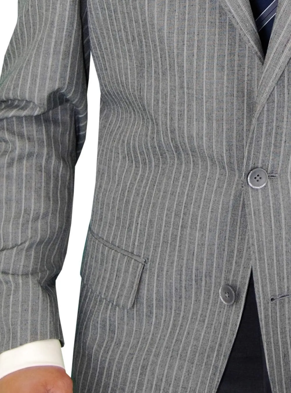 DTI BB Signature Italian Men's 3 Piece Wool Suit Set Jacket Pant Extra Trousers