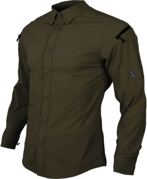 emersongear Blue Label Zip Triple Tech Tac-Shirt,Quick Dry Wrinkle Free Travel Shirts Outdoor Long Sleeve Button Down Shirt