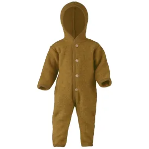 Engel Hooded Overall With Buttons and Cuffs Saffron