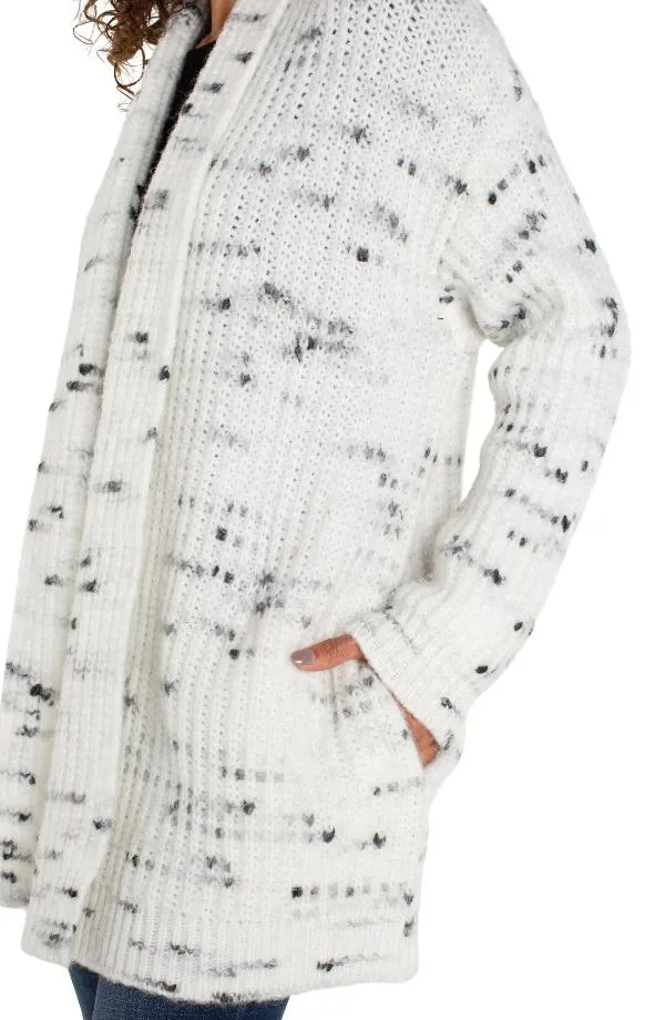 *FINAL SALE* Liverpool White with Black Fleck Coatigan