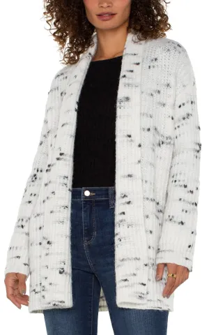 *FINAL SALE* Liverpool White with Black Fleck Coatigan