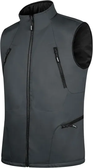 FREE SOLDIER Men's Lightweight Golf Vest Outerwear Windproof Reversible Sleeveless Softshell Jacket Running Vest