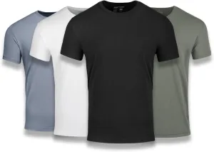 Fresh Clean Threads Crew Neck T-Shirt - Pre Shrunk Soft Fitted Premium Tee - Mens T- Cotton Poly