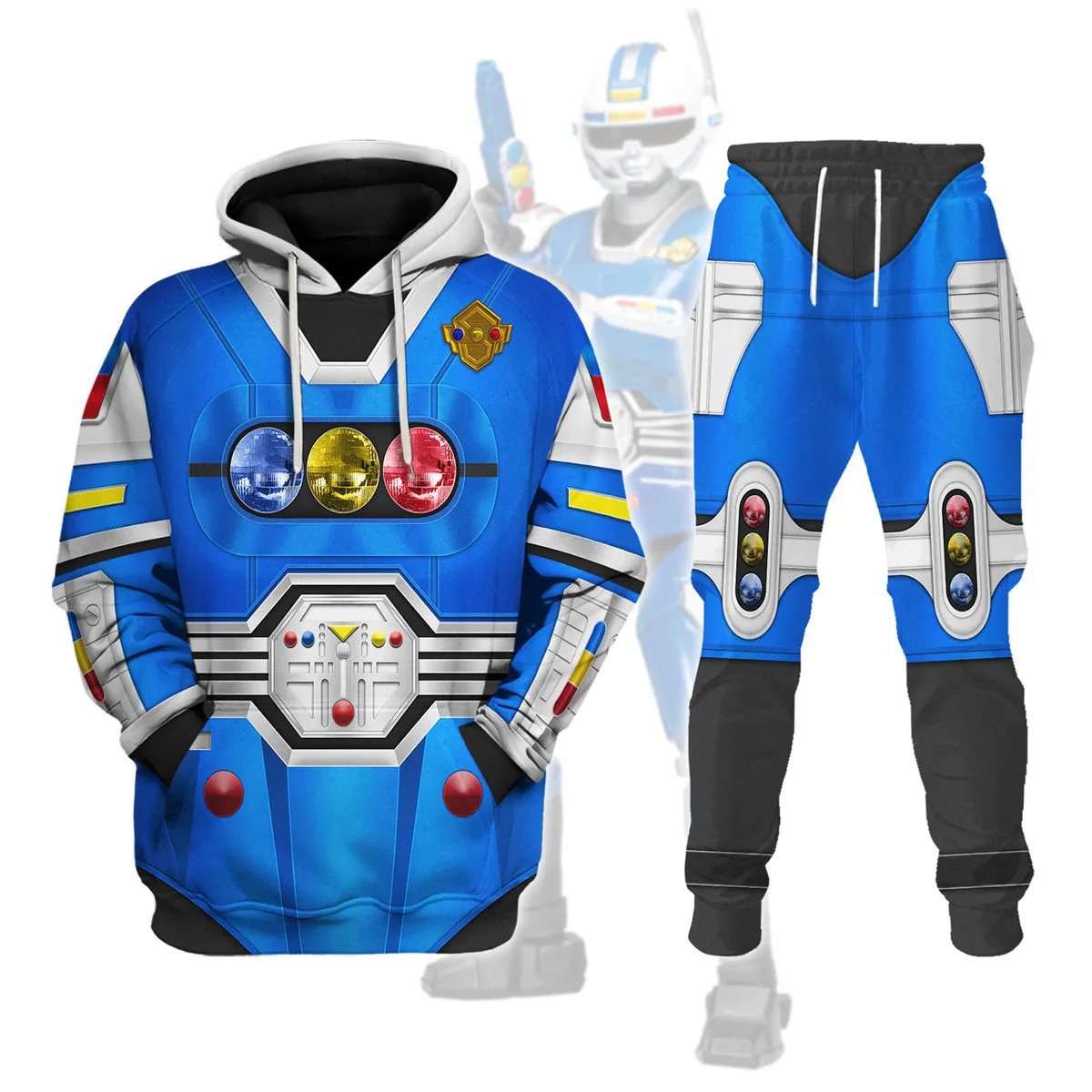 Gearhomie Blue Senturion Hoodies Sweatshirt T-shirt Hawaiian Tracksuit