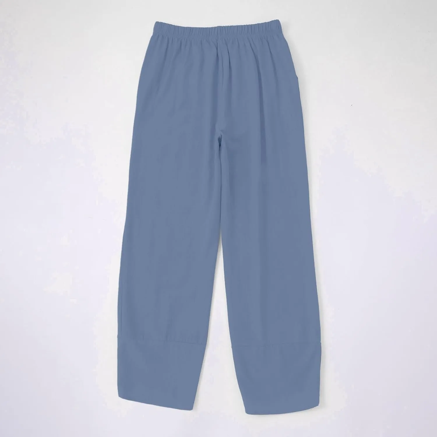 GIERIDUC Cotton Linen Pants Women Summer Boho Pants Lightweight Hight Waist Linen Vacation Beach Pants Pockets Resort Wear