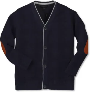 Gioberti Boy's 100% Cotton Light Weight Knitted V-Neck, Long Sleeve Cardigan Sweater
