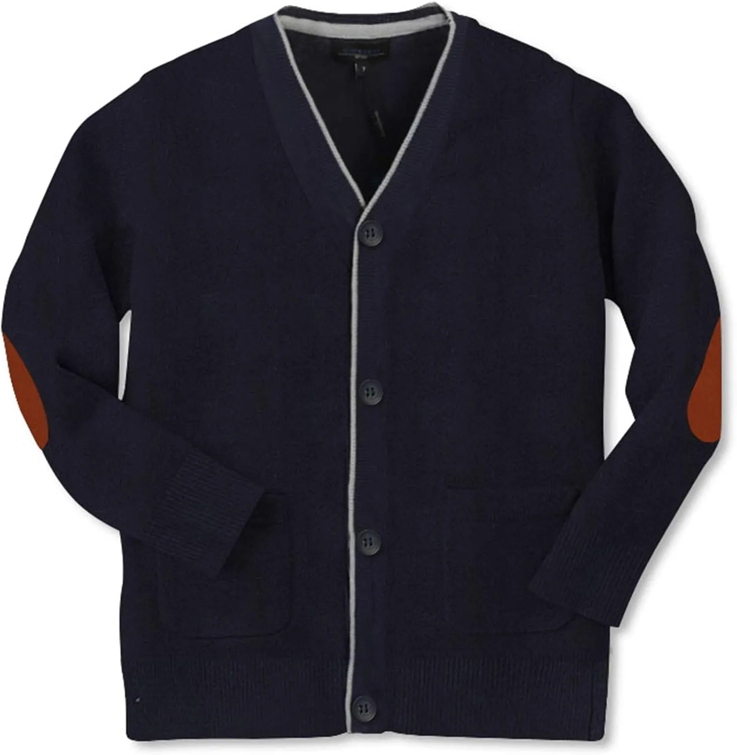 Gioberti Boy's 100% Cotton Light Weight Knitted V-Neck, Long Sleeve Cardigan Sweater