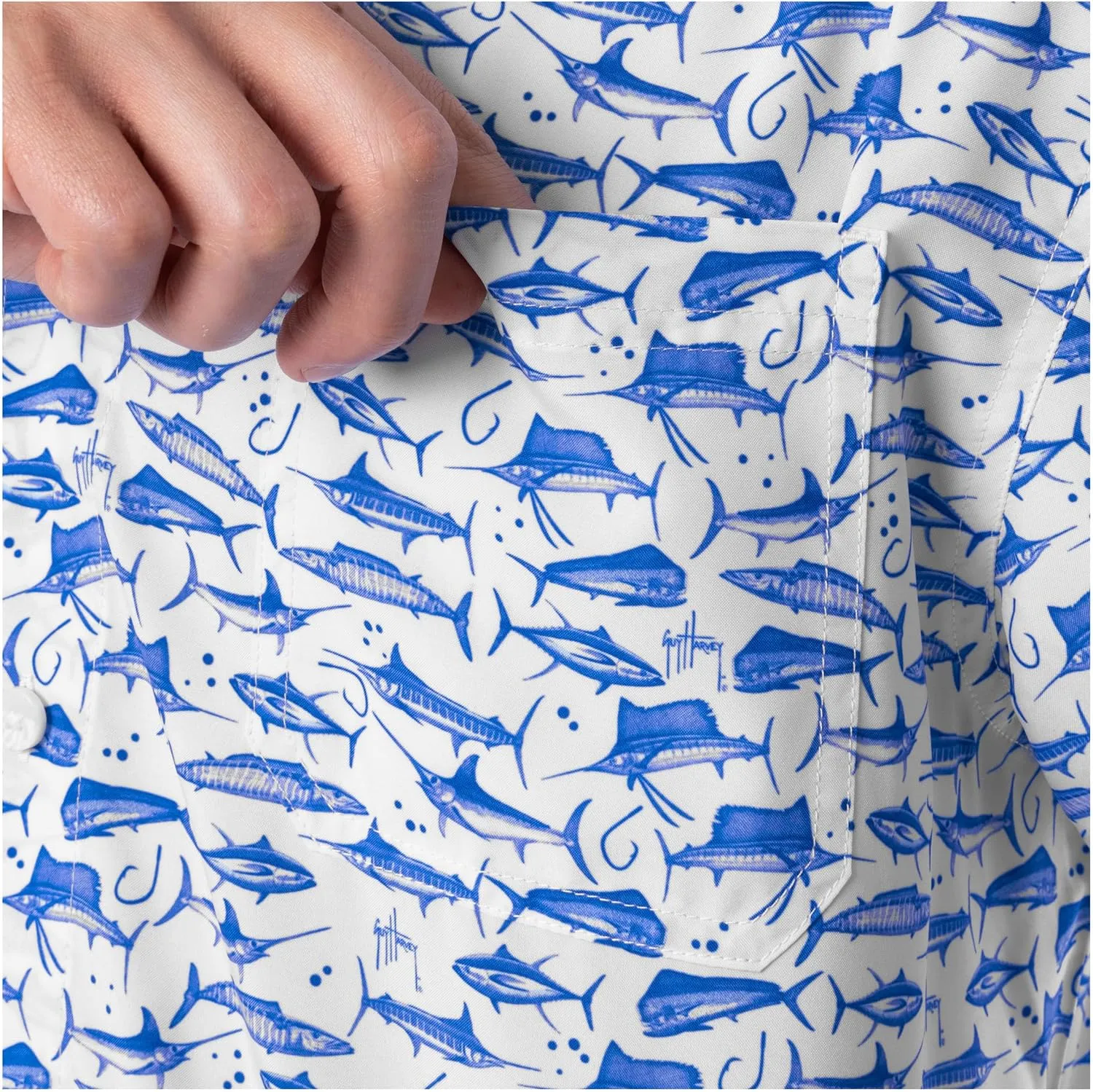 Guy Harvey Men's Short Sleeve Performance Fishing Shirt