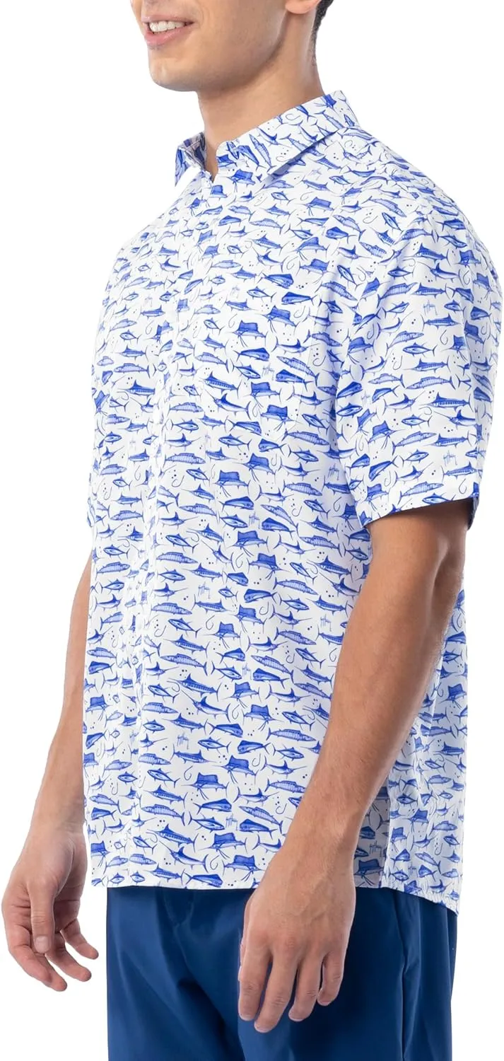 Guy Harvey Men's Short Sleeve Performance Fishing Shirt