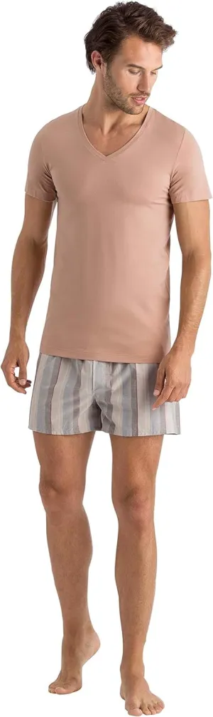 Hanro Men's Cotton Superior V-Neck Shirt