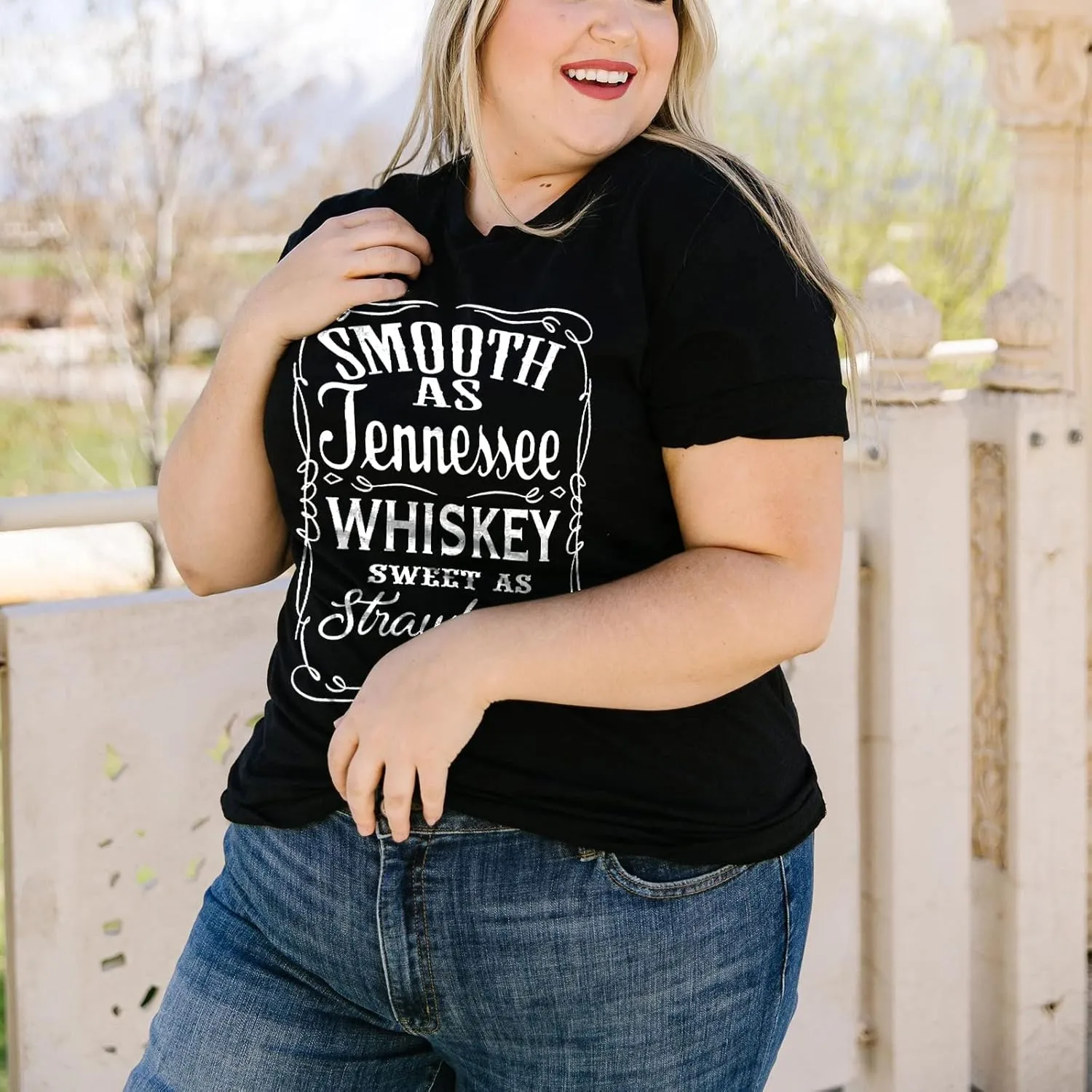 HDLTE Plus Size Womens Country Shirts Funny Western Graphic Tees Short Sleeve Flower Tops Blouses Casual Summer T-Shirt