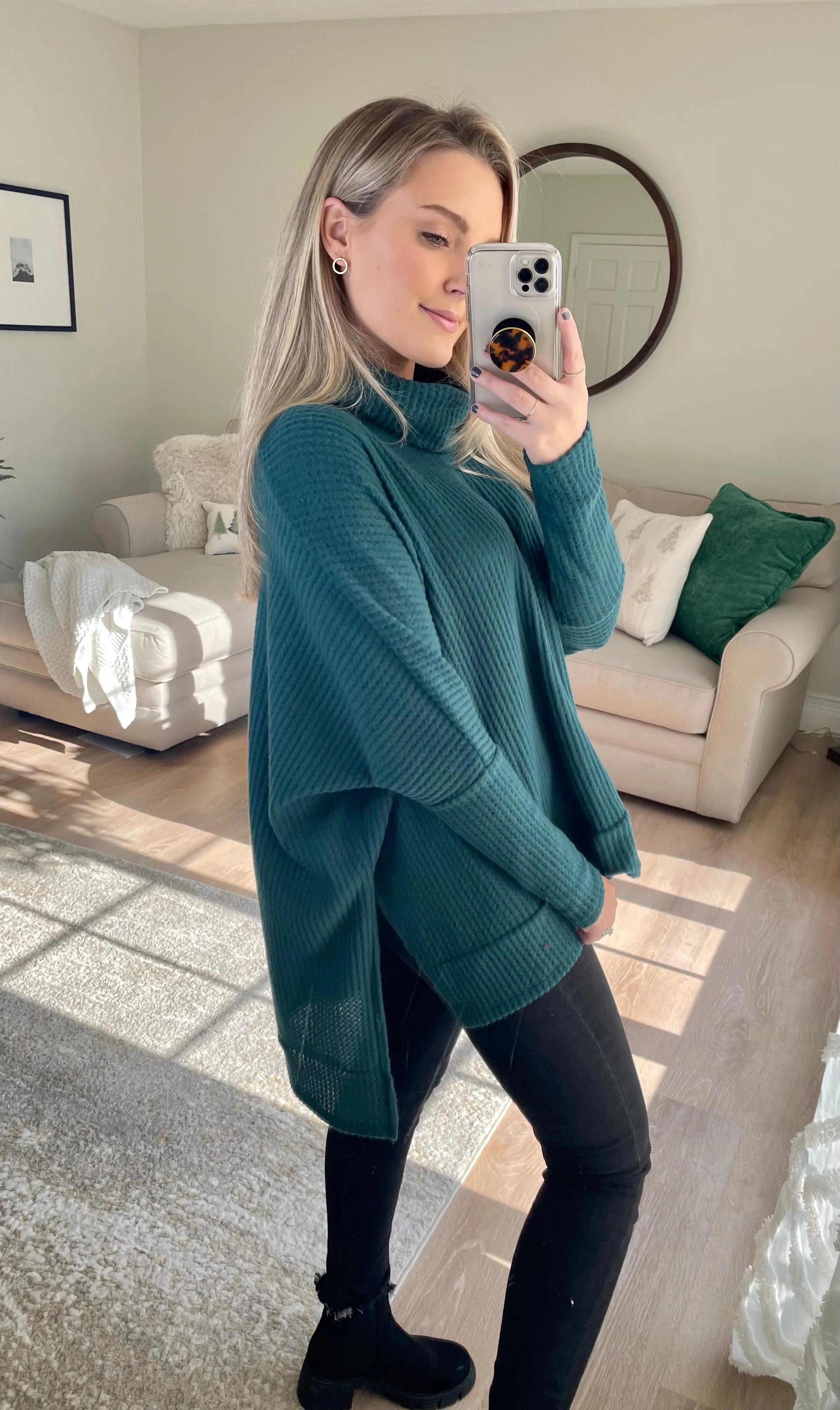 Hi-Low Turtleneck Thermal // Hunter Green