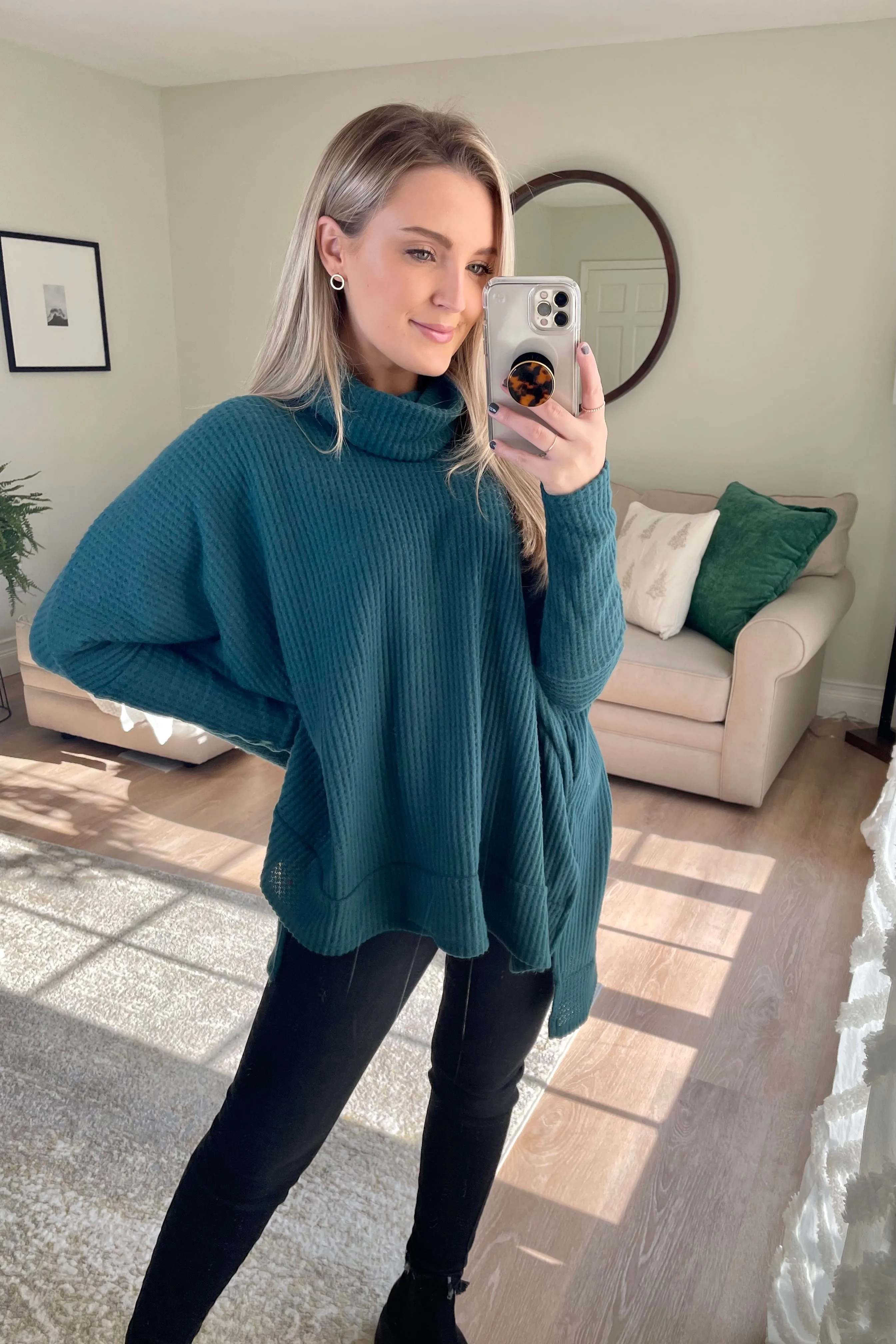 Hi-Low Turtleneck Thermal // Hunter Green