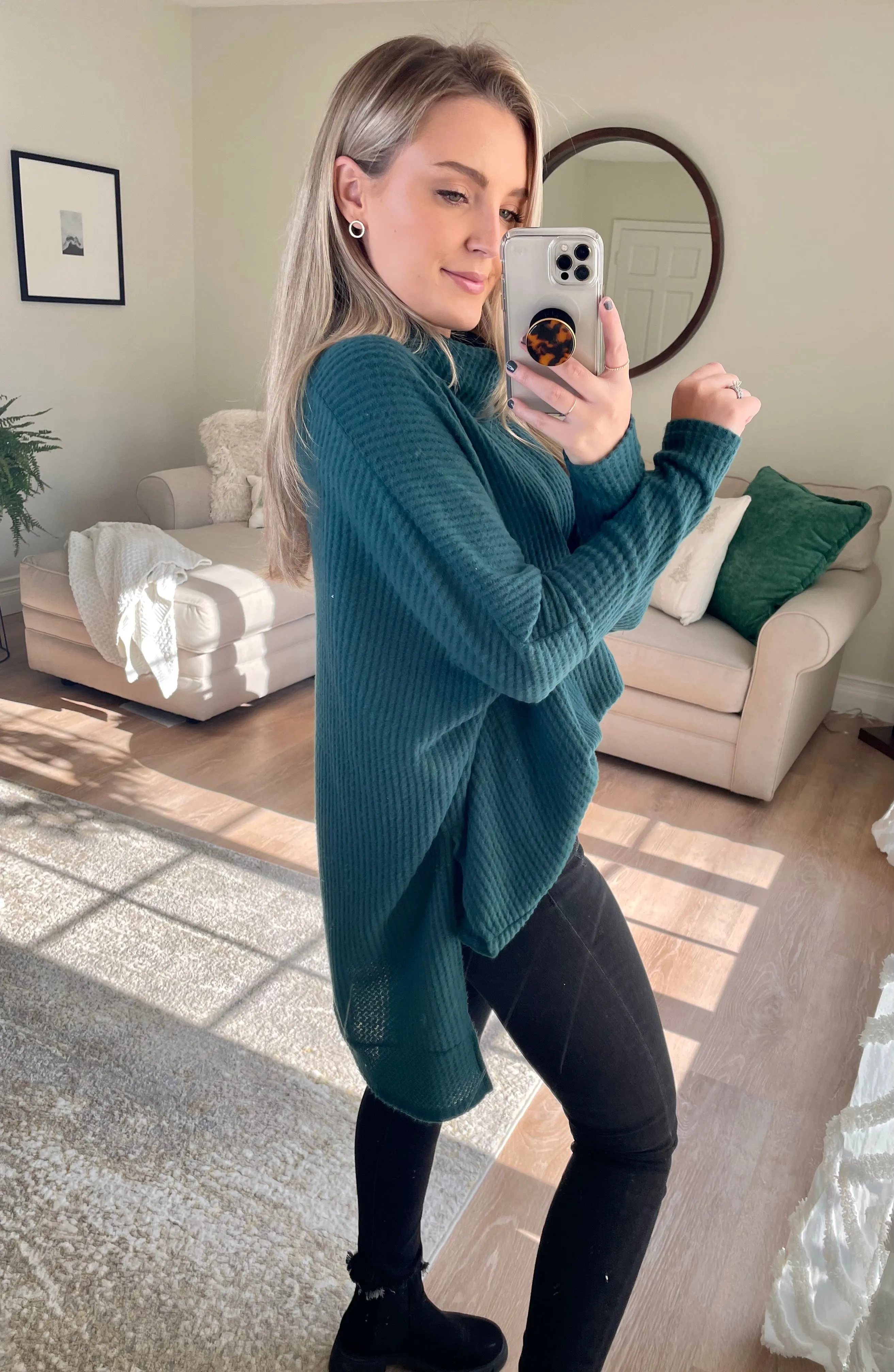 Hi-Low Turtleneck Thermal // Hunter Green