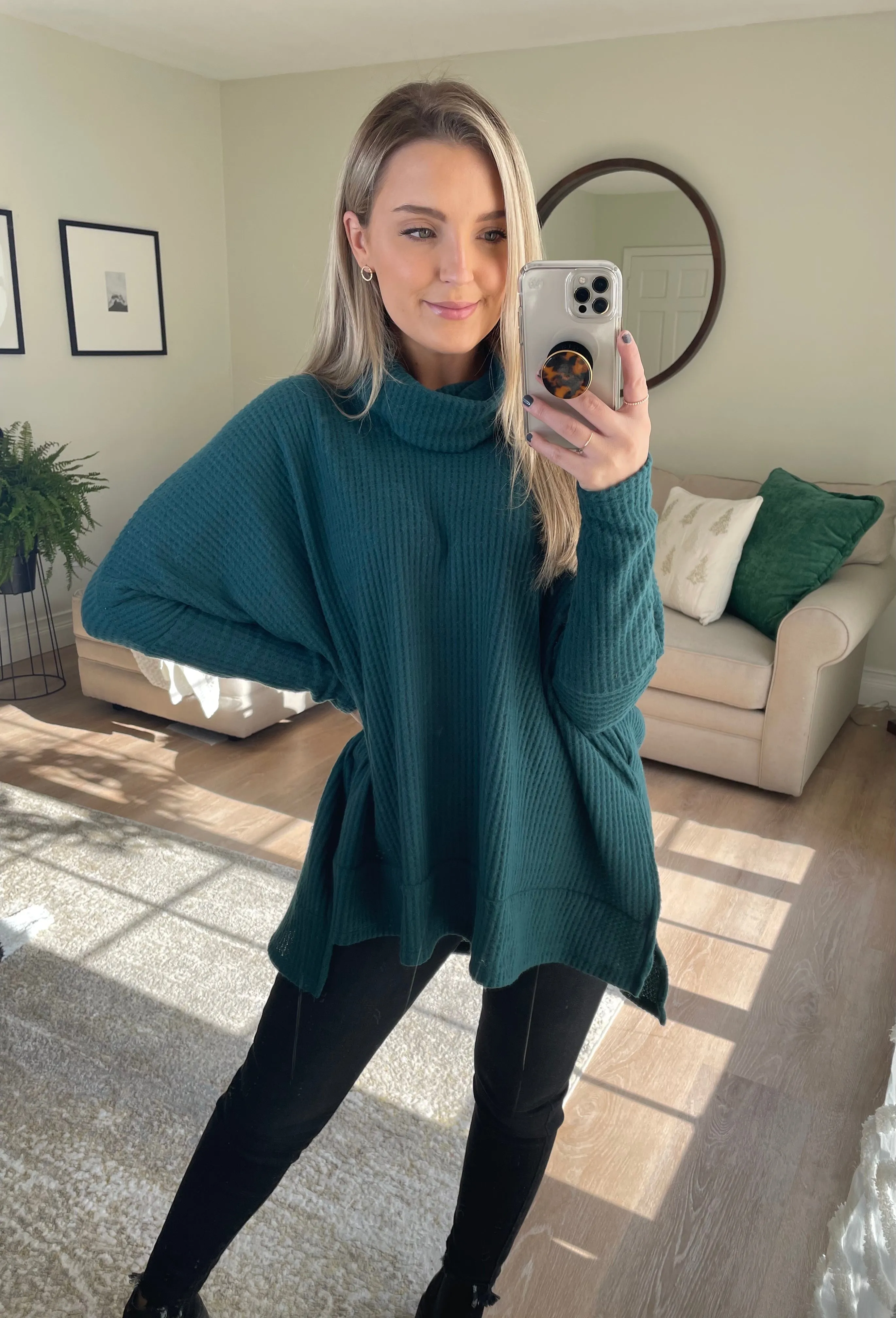 Hi-Low Turtleneck Thermal // Hunter Green