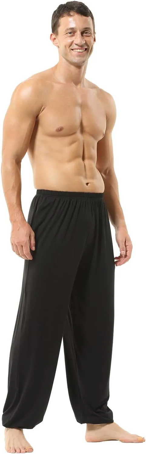 Hoerev Men Women Super Soft Yoga Pants Trousers Taiji Lounge Pant