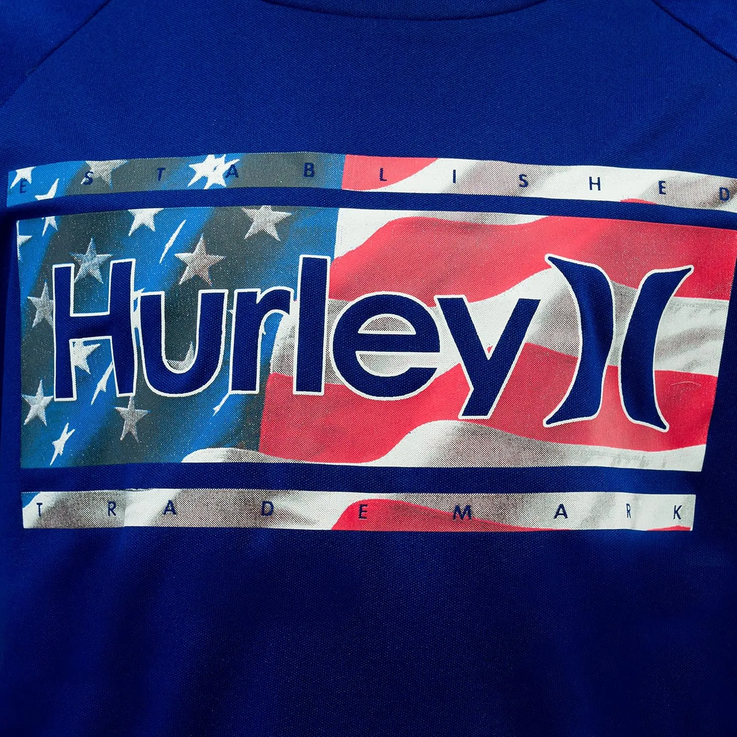 Hurley Boys' UPF 50  Rash Guard Swim Shirt